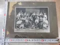 Снимка стара картон на училищен клас, снимка 1