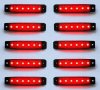 Диодни LED ЛЕД ЧЕРВЕНИ габарити лед светлини 12V и 24V "рибки", снимка 3