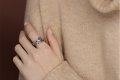 Сребърен пръстен за жена много стилен - 925, снимка 1 - Пръстени - 29270534