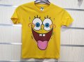Нова детска тениска с дигитален печат Спондж боб, снимка 9