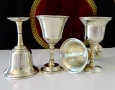 Посребрени чаши за вино 160 мл.,релеф. , снимка 10
