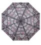 Автоматичен чадър за дъжд Черни букви сива фуксия 30 см, снимка 1 - Други - 42876295