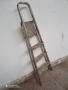 Стара немска стълба алуминиева, лека, сгъваема, бояджийска., снимка 2