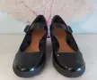 CLARKS черни, лачени – на платформа, № 40, снимка 1