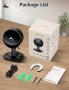 Нова мини Вътрешна охранителна камера AI детекция нощно виждане 1080P, снимка 8