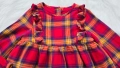 Детска карирана рокля 12-18 месеца, снимка 2