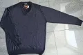 Стилен тъмносин мъжки пуловер KRIS, снимка 2