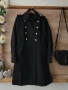 Черно палто Zara МИЛИТЪРИ златни копчета , снимка 5