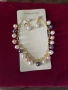 Комплект колие и обеци с изкуствена перла, снимка 5