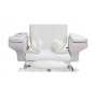 Стол за спа педикюр - маникюр - масаж Caln - бял/черен, снимка 3