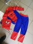 Спайдермен костюм детски с мускули, еластичен тип жарсе
