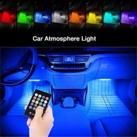 LED RGB светодиодни ленти и дистанционно за интериорно осветление в автомобила., снимка 6 - Аксесоари и консумативи - 30069573