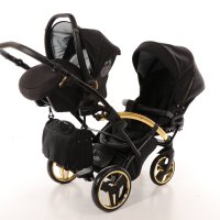 Бебешка количка Junama Diamond S-line Duo Slim 2в1, 3в1 НОВА, снимка 5 - Детски колички - 42080341