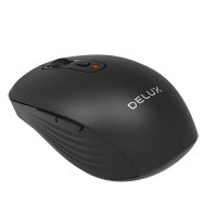 Мишка Безжична Delux M519GD 1600dpi 6btns Черна Wireless Optical Mouse, снимка 3 - Клавиатури и мишки - 39065035