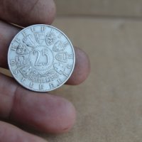 Монета 25 шилинга 1956г, снимка 6 - Нумизматика и бонистика - 37381563