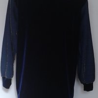 Красива синя блуза, снимка 2 - Блузи с дълъг ръкав и пуловери - 31963609