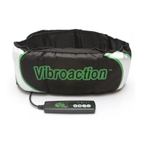 Вибриращ колан за отслабване Vibroaction, 12W, черно-зелен, снимка 5 - Други - 44709240