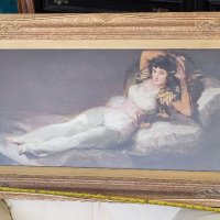 Масло върху платно. Репродукция на картини на Франчески Гоя, снимка 3 - Антикварни и старинни предмети - 39229274