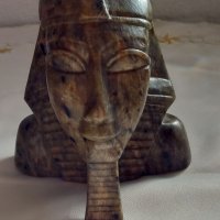 Статуетка на фараон от яспис , снимка 1 - Декорация за дома - 35083482