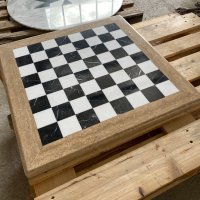 Мраморна шахматна маса , снимка 4 - Маси - 37224616