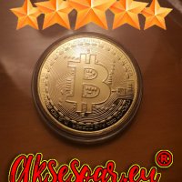 Позлатена биткойн монета за колекция сувенири за познавачи на Bit Coin криптовалутата метална физиче, снимка 5 - Нумизматика и бонистика - 42191792