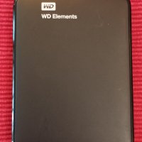 Преносим външен твърд диск WD 1TB Elements. , снимка 1 - Твърди дискове - 42652111