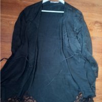 Дамски халат тип кимоно от копринен сатен и дантела, снимка 12 - Нощници - 44599173