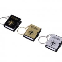 Реална Библийка мини ключодържател за късмет - три вида по избор - може да се чете, снимка 6 - Други - 31659512