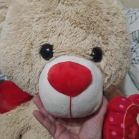 Огромен плюшен мечок за Свети Валентин, ок. 100 см, снимка 1 - Плюшени играчки - 44094149
