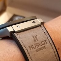 Нов мъжки часовник на Hublot, снимка 10 - Луксозни - 39011669