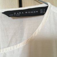 Копринена блуза с бродерии Zara, снимка 3 - Ризи - 31599102