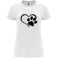 Нова дамска тениска Animal Love в бял цвят , снимка 1 - Тениски - 44142056