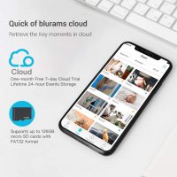 Камера/ бебефон- въртяща се Blurams Dome lite 2, снимка 7 - Бебефони - 39634116