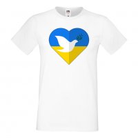 Мъжка тениска Peace In Ukraine 2 спасете Украйна, спрете войната,, снимка 5 - Тениски - 37215337