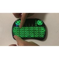  Безжична мини клавиатура с LED подстветка и тъчпад, снимка 4 - Клавиатури и мишки - 30918172