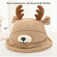 Детска 3D шапка Еленче - различни цветове, снимка 6 - Шапки, шалове и ръкавици - 44430259
