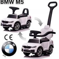 Кола за избутване BMW M5 с родителски контрол 4 в 1 c меки гуми, снимка 12 - Детски велосипеди, триколки и коли - 35469524
