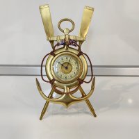 Стар Немски Настолен Механичен Часовник Юнгханс Junghans , снимка 2 - Антикварни и старинни предмети - 42331966