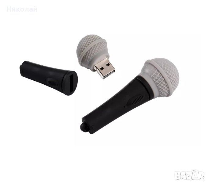 Флашка 32 гб Микрофон , USB флашка певец , певица , снимка 1