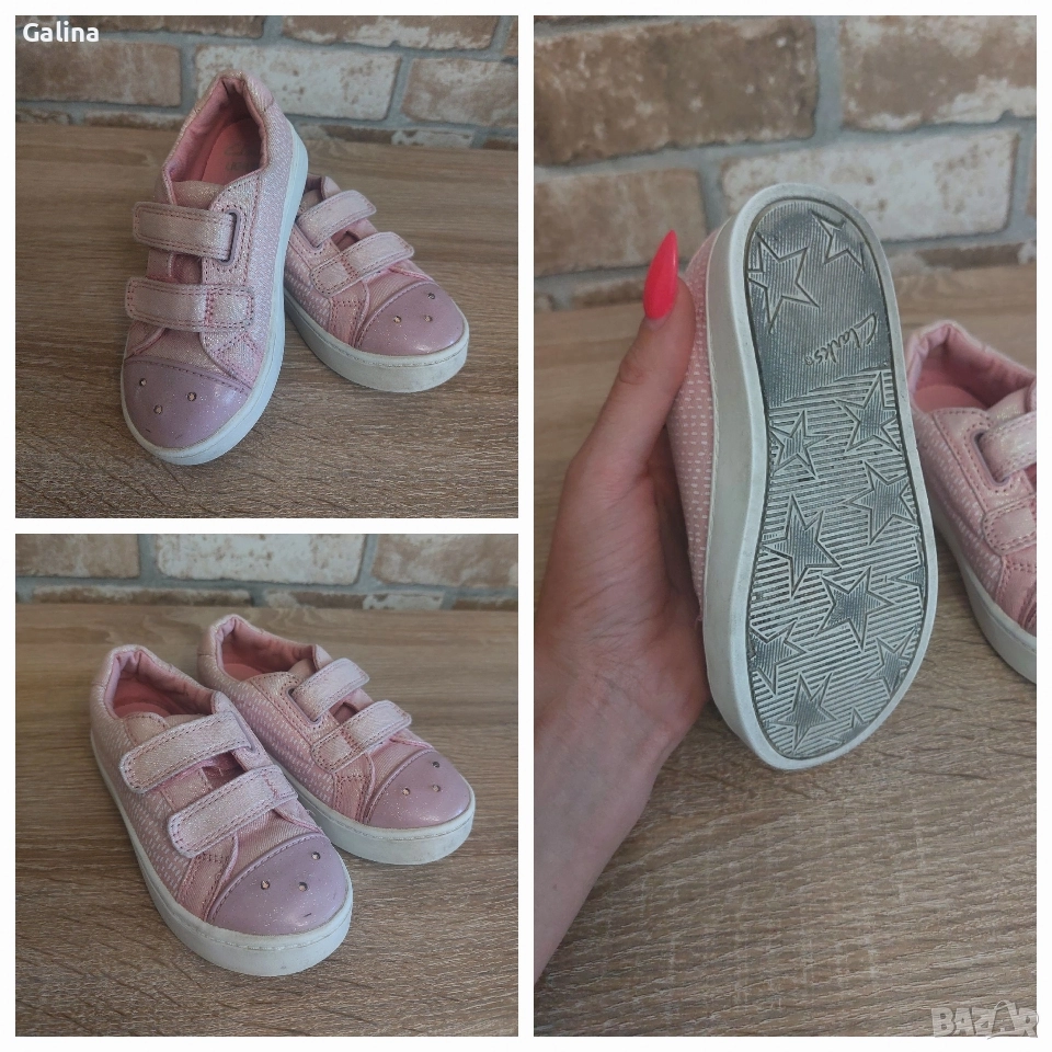 светещи обувки Clark's за момиче 26номер , снимка 1