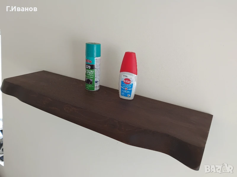 Дървени рафтове за стена .Рафт., снимка 1