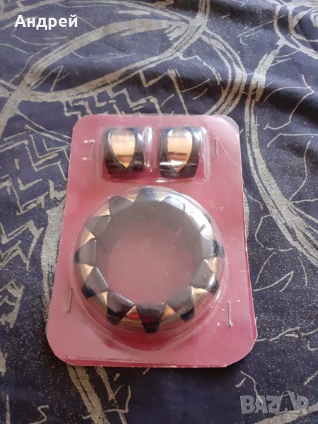 Стар комплект гривна и обици, снимка 1