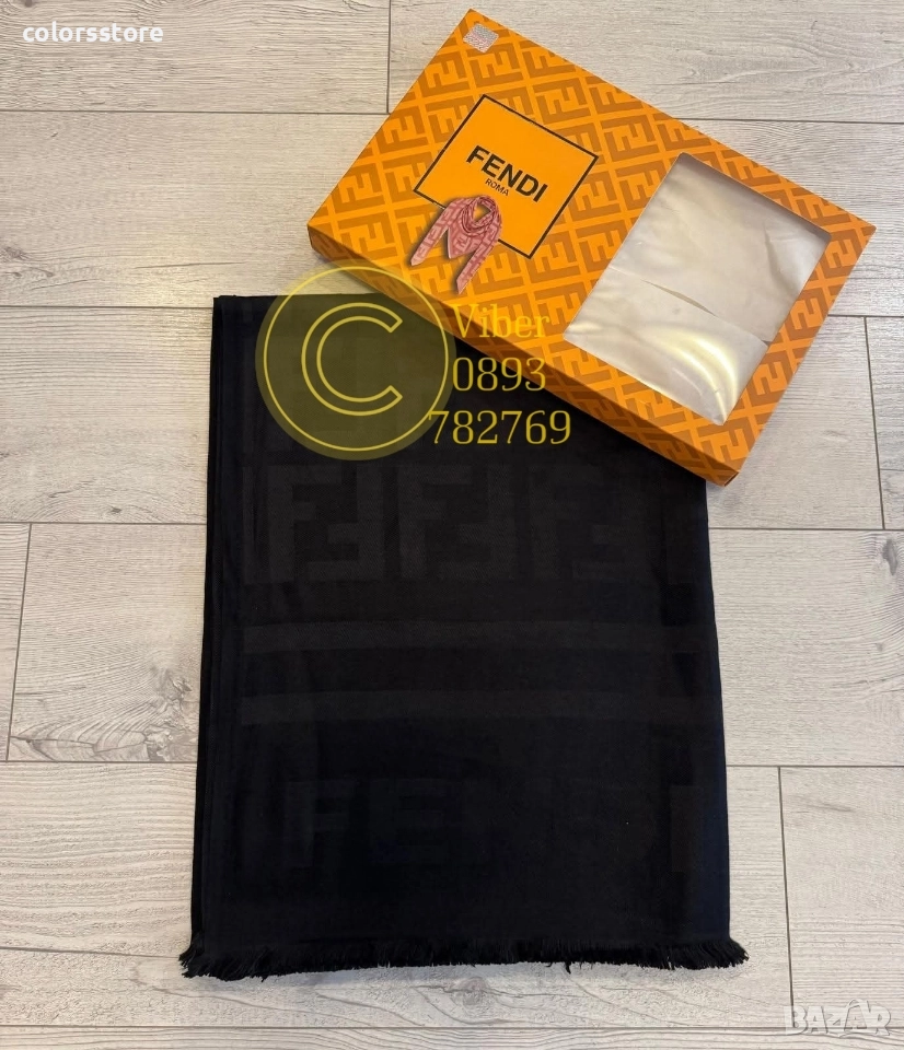 Черен шал Fendi/IM52c, снимка 1