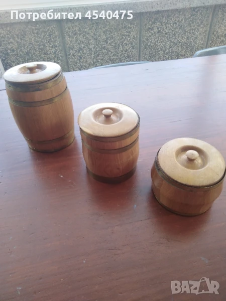 3 броя дървени буренца , снимка 1