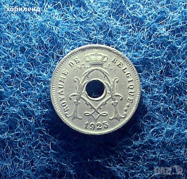 5 центимес Белгия 1925, снимка 1