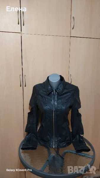 Яке TRUE-BORN. Естествена кожа. размер S., снимка 1