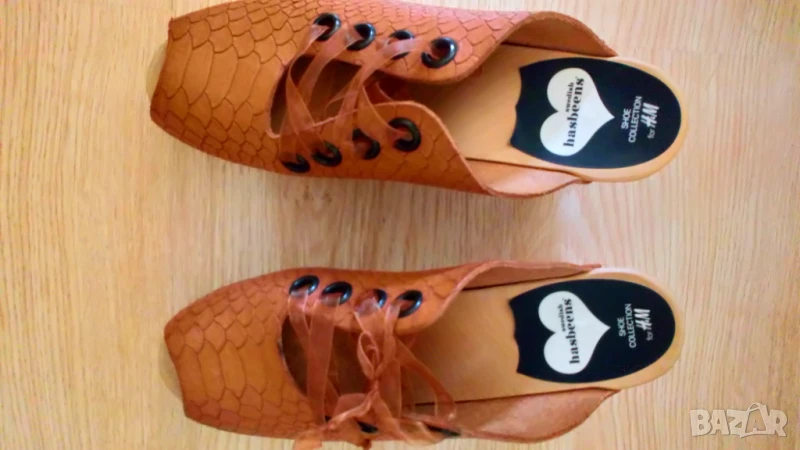 Swedish hasbeens shoe collection for HM - Дамски летни обувки! Естествена кожа, снимка 1