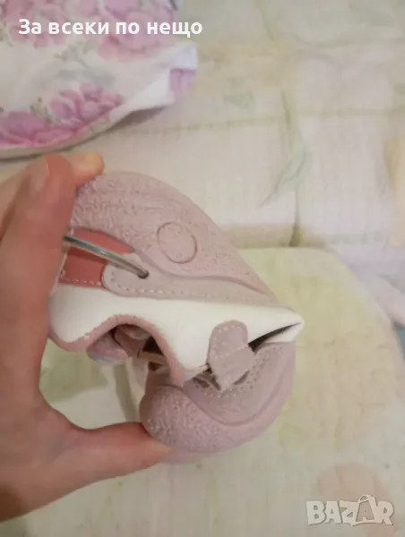 Гъвкави маратонки за момиче в розов цвят , снимка 1