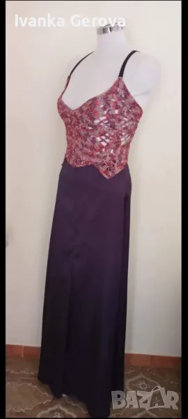 Елегантна рокля,ламе и визкоза,подходяща за повод, снимка 1