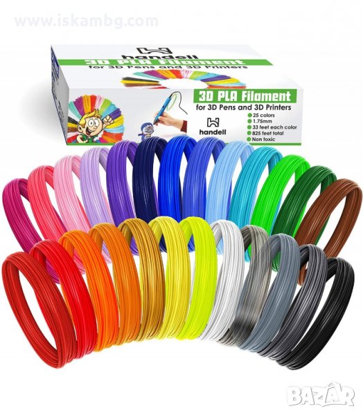 ЦВЕТЕН ПЪЛНИТЕЛ ЗА 3D ПИСАЛКА КОМПЛЕКТ ОТ 12 ИЛИ 18 ЦВЯТА - КОД 3231, снимка 1